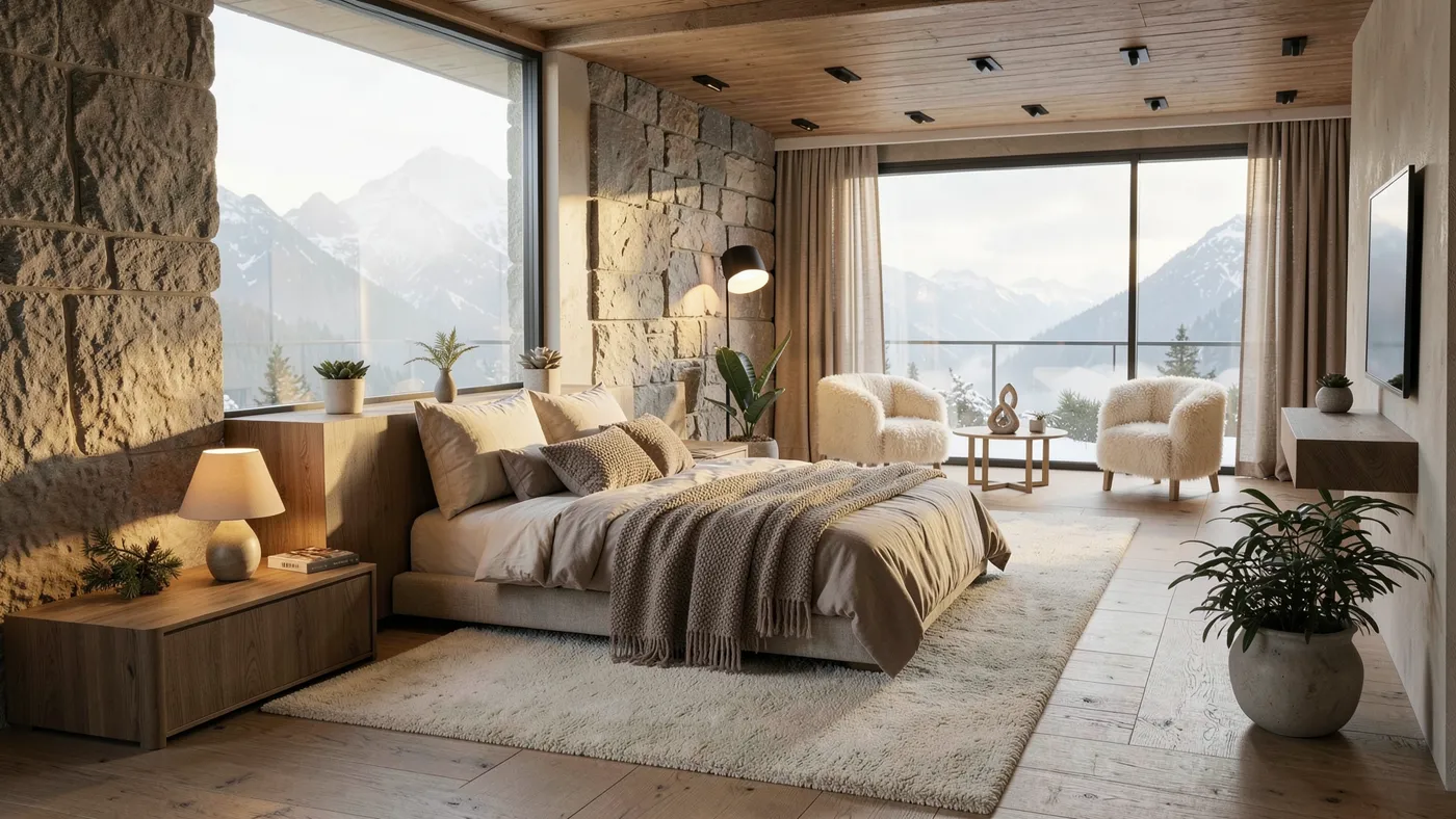 Variante 1 — ambiance chalet alpin
